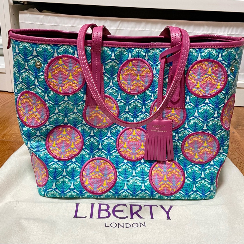 Little Marlborough Polka-Dot Iphis Tote Bag, Green